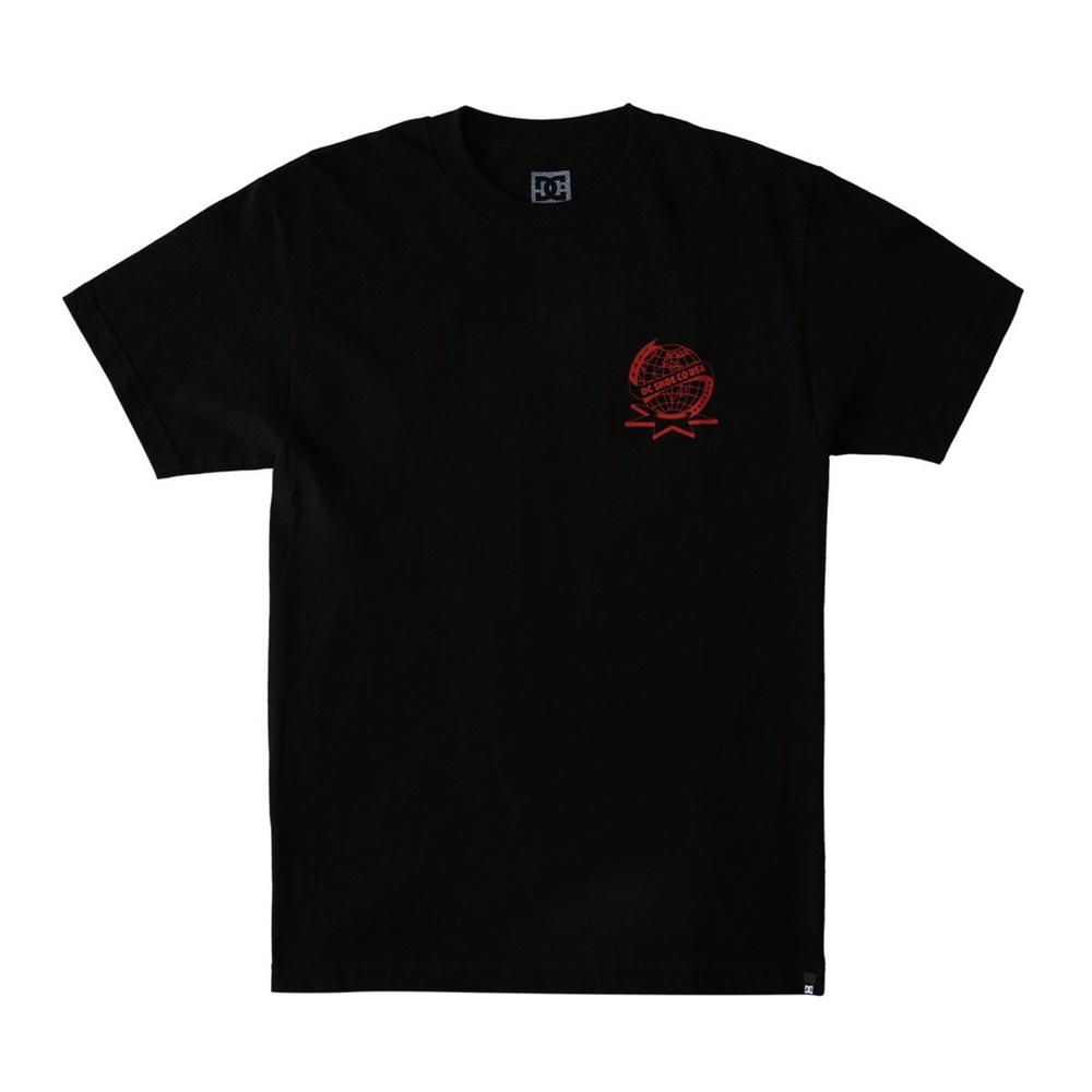 DC T-Shirt Men Black Red Back Print Domination Various Sizes  New With Tags